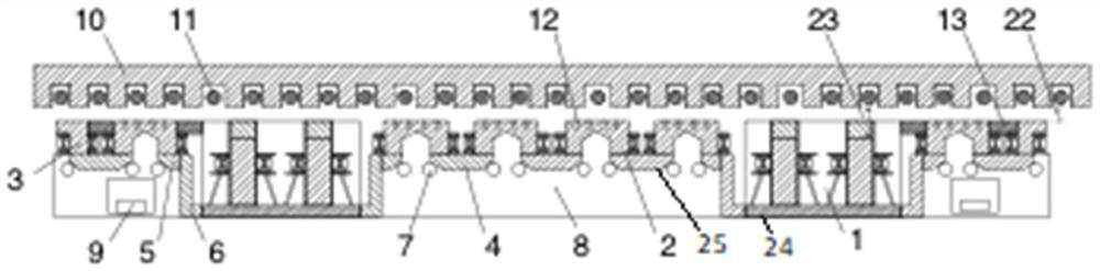 Integrated suspension electromagnet, linear motor and maglev train