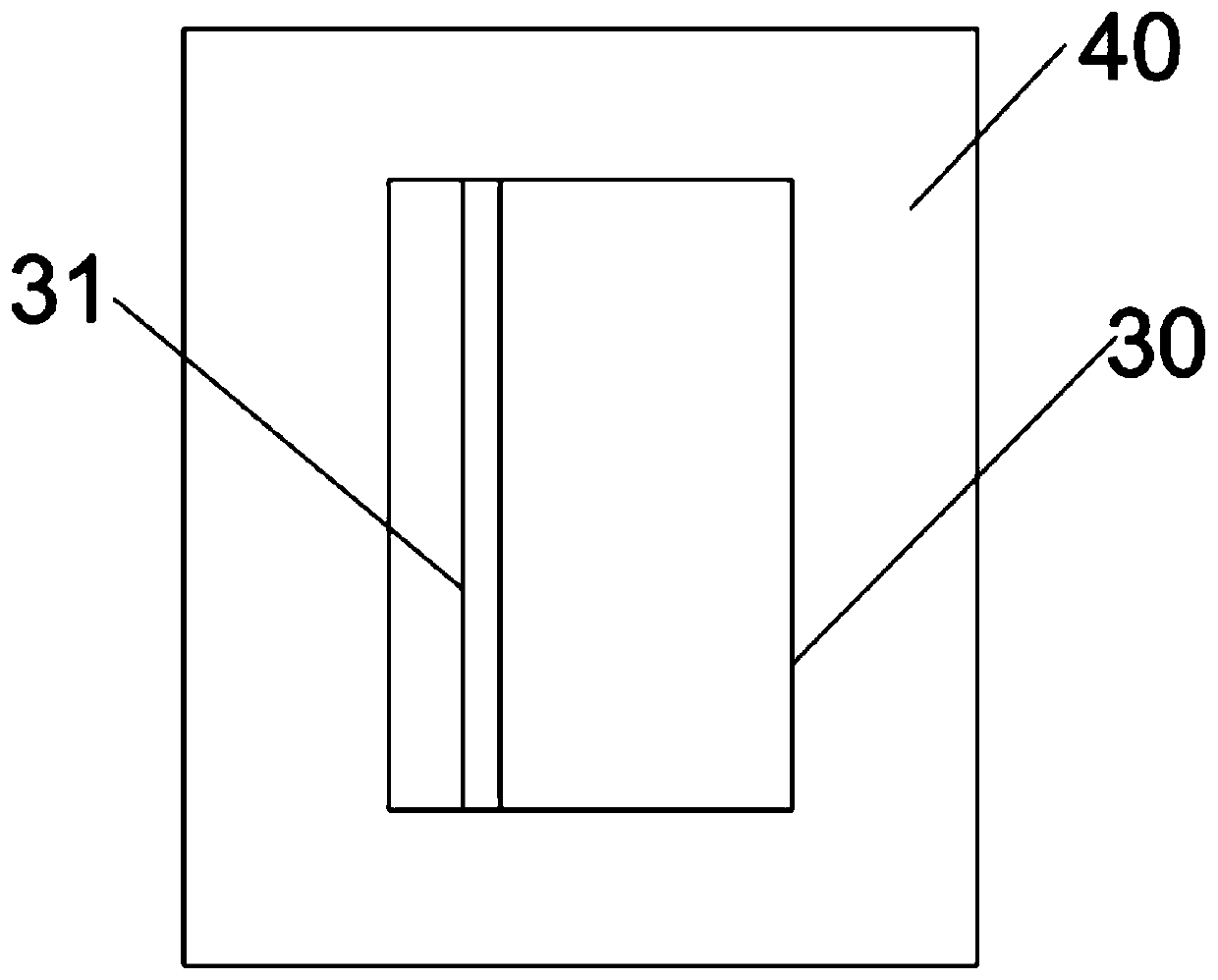 A production process of double-sided curb stone