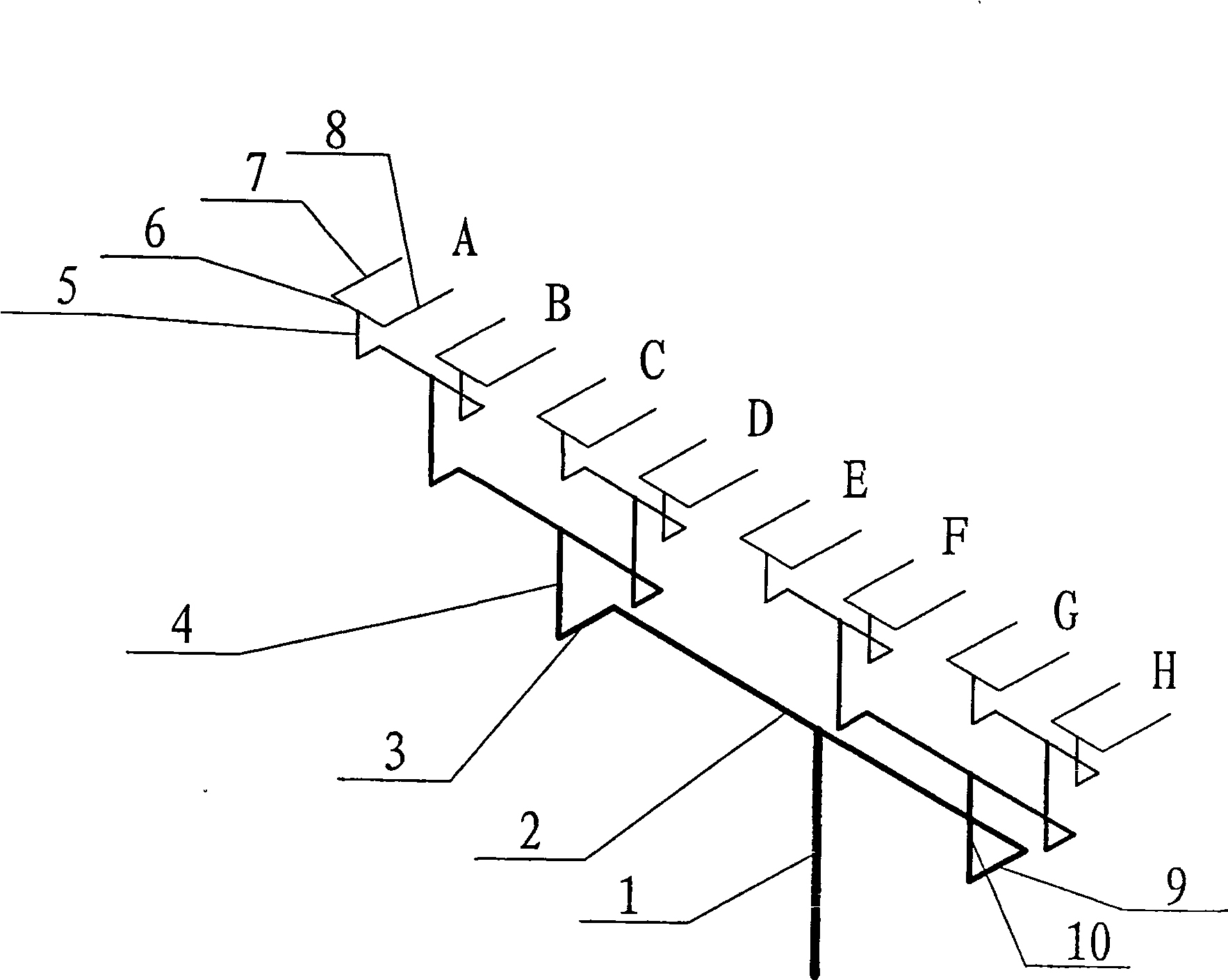 Hydrocracking reaction effluence system based on asymmetry analyse