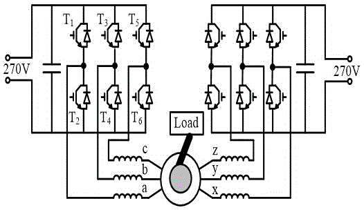 Open-circuit fault diagnosis method for drive system of double-winding fault-tolerant permanent-magnet motor