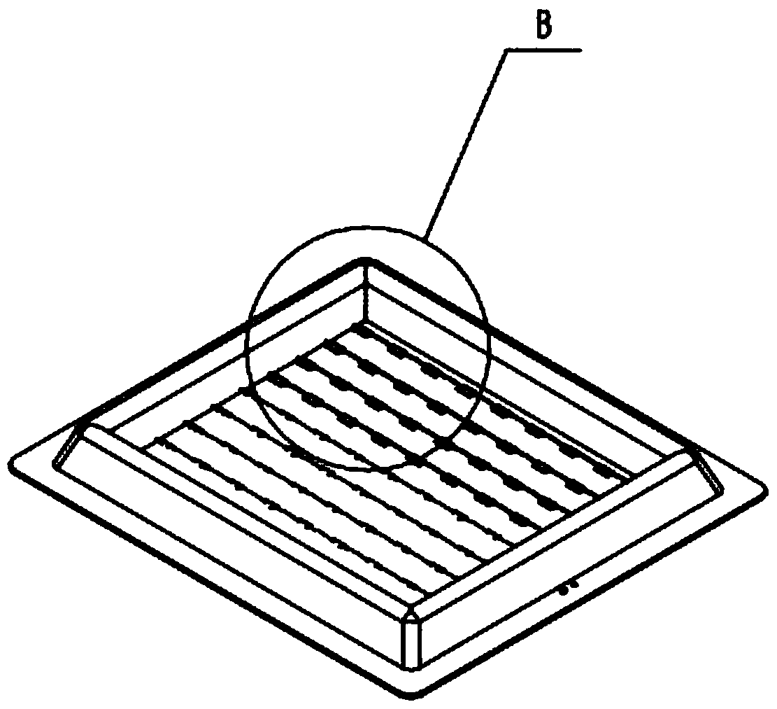 A cob light source light output structure and its application