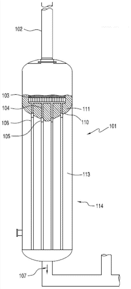 Process for stabilizing heat exchanger tubes in Andrussow process