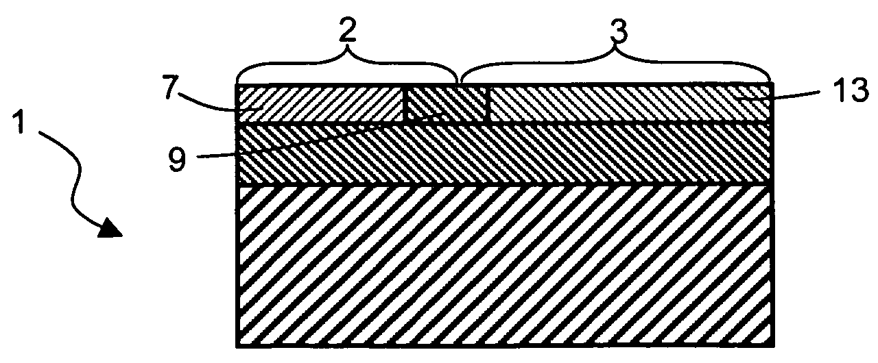 Fabrication method of a mixed substrate and use of the substrate for producing circuits