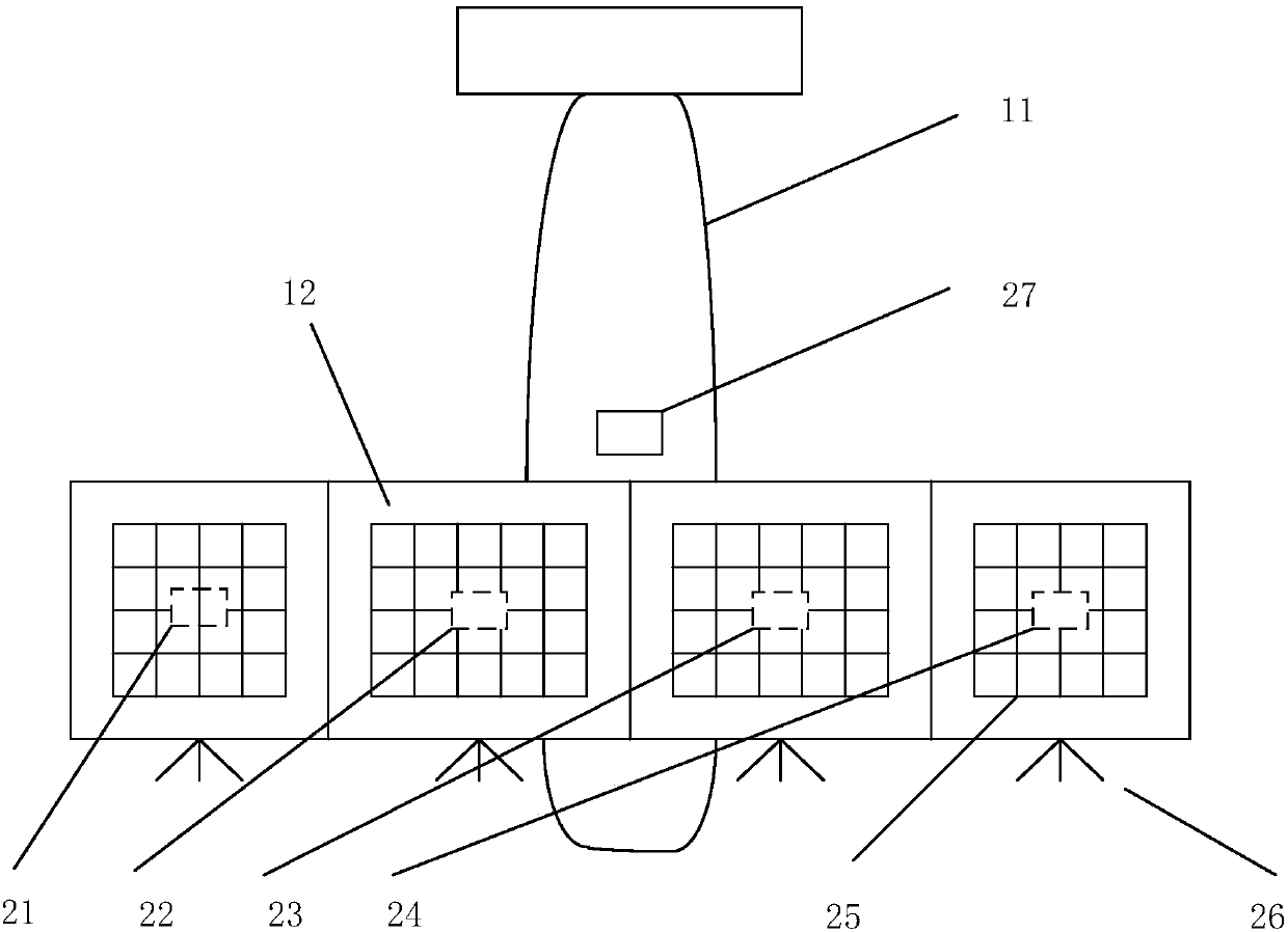 Neighbor complementary power supply and distribution device for solar aircraft