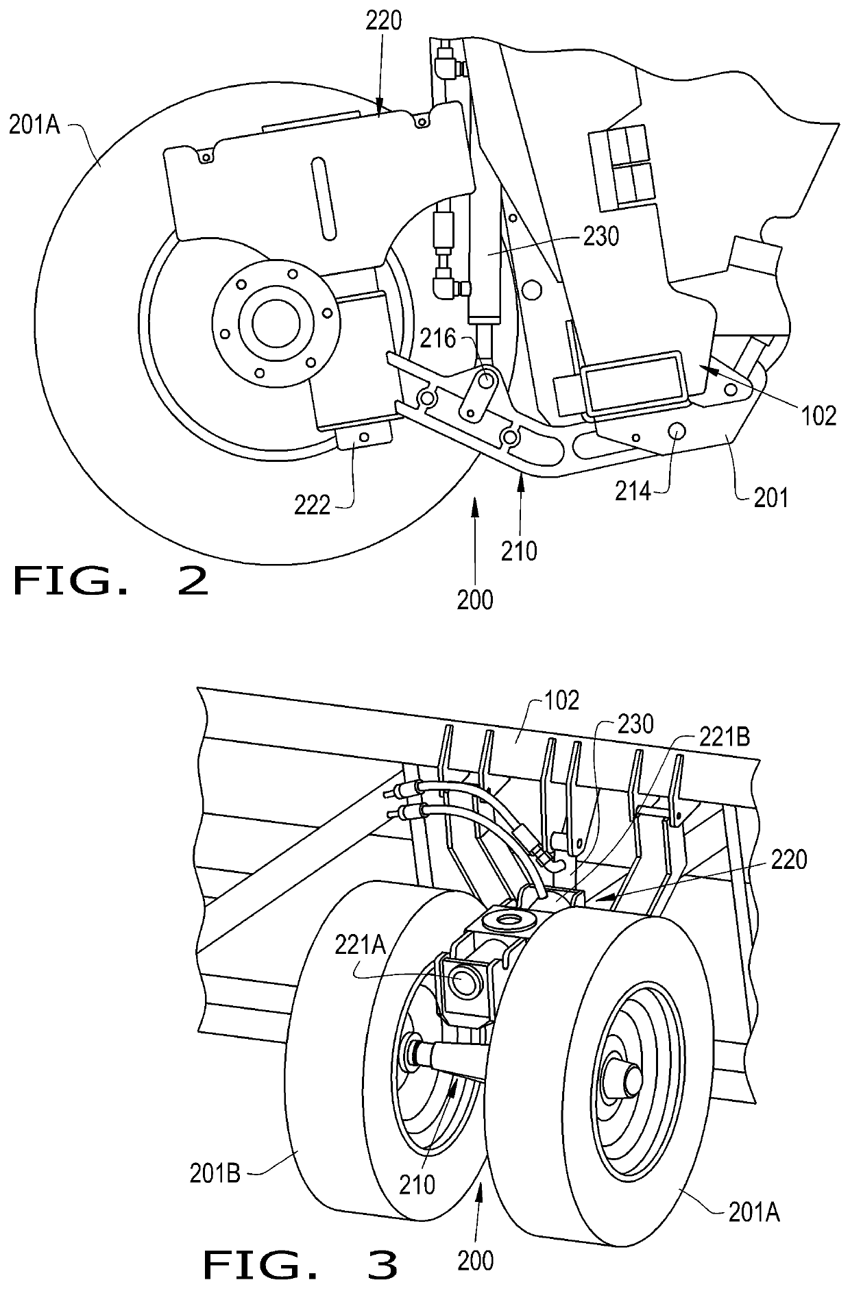 Agricultural header with dolly carried by gauge wheel arm