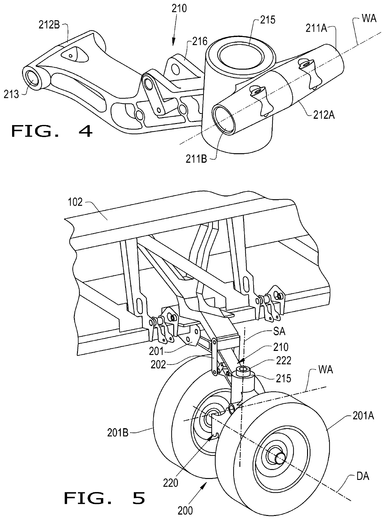 Agricultural header with dolly carried by gauge wheel arm