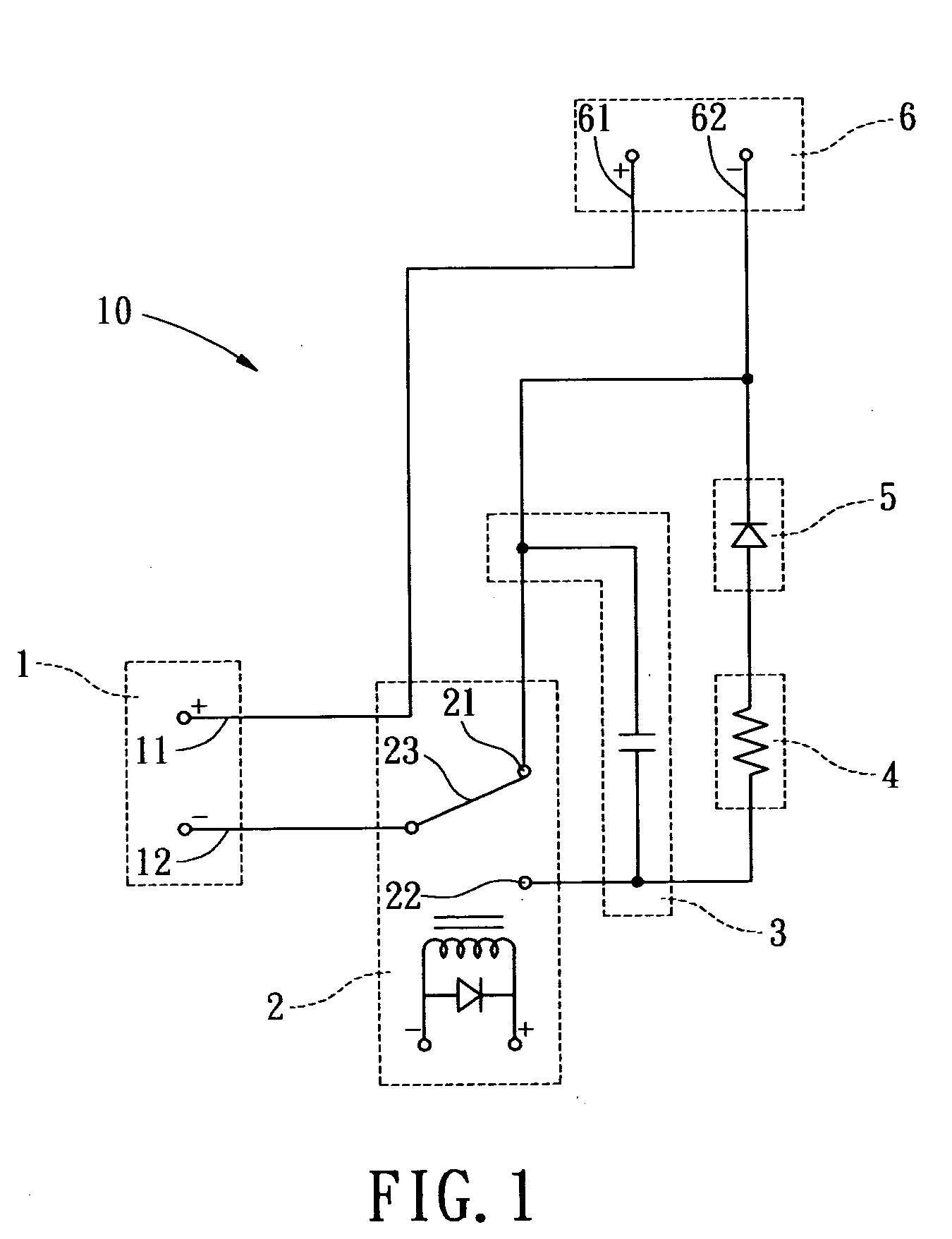 Standby current generator for an ozonizer