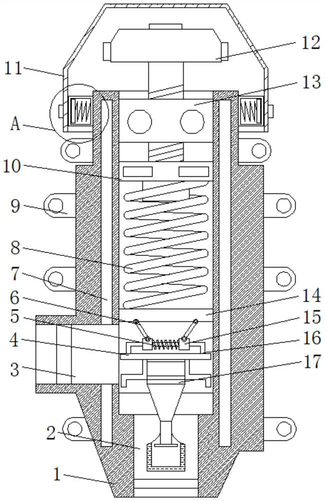 Pressure-relief direct-acting overflow valve