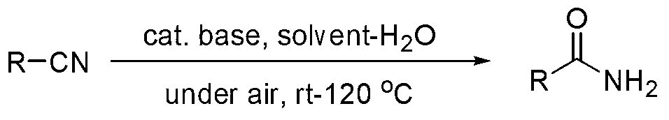 Environmental-friendly nitrile hydrolysis method