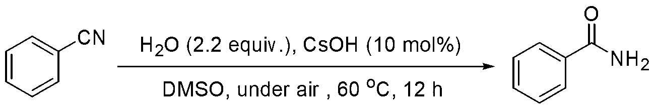 Environmental-friendly nitrile hydrolysis method