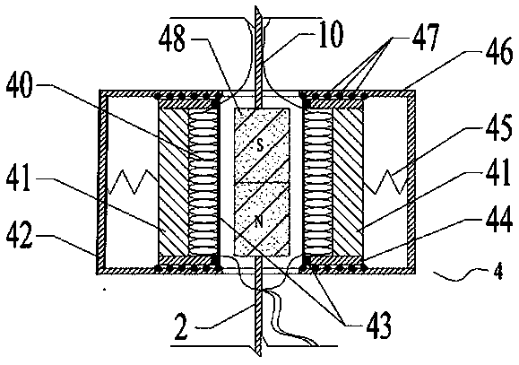 Wind turbine blade damping semi-active bidirectional coordinated vibration control device and mounting method