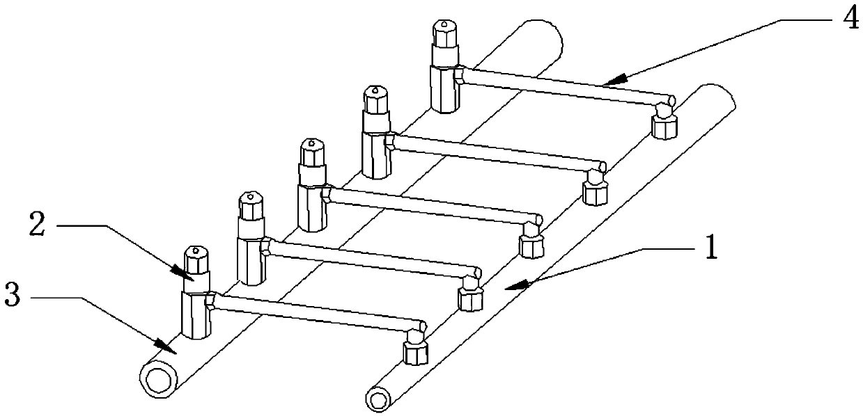 A method and device for improving the moisture uniformity of tobacco leaves at the outlet of a burley tobacco curing machine