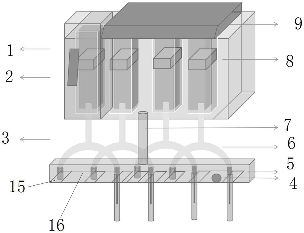 Multi-track 3D biological printing system, control method and 3D printer