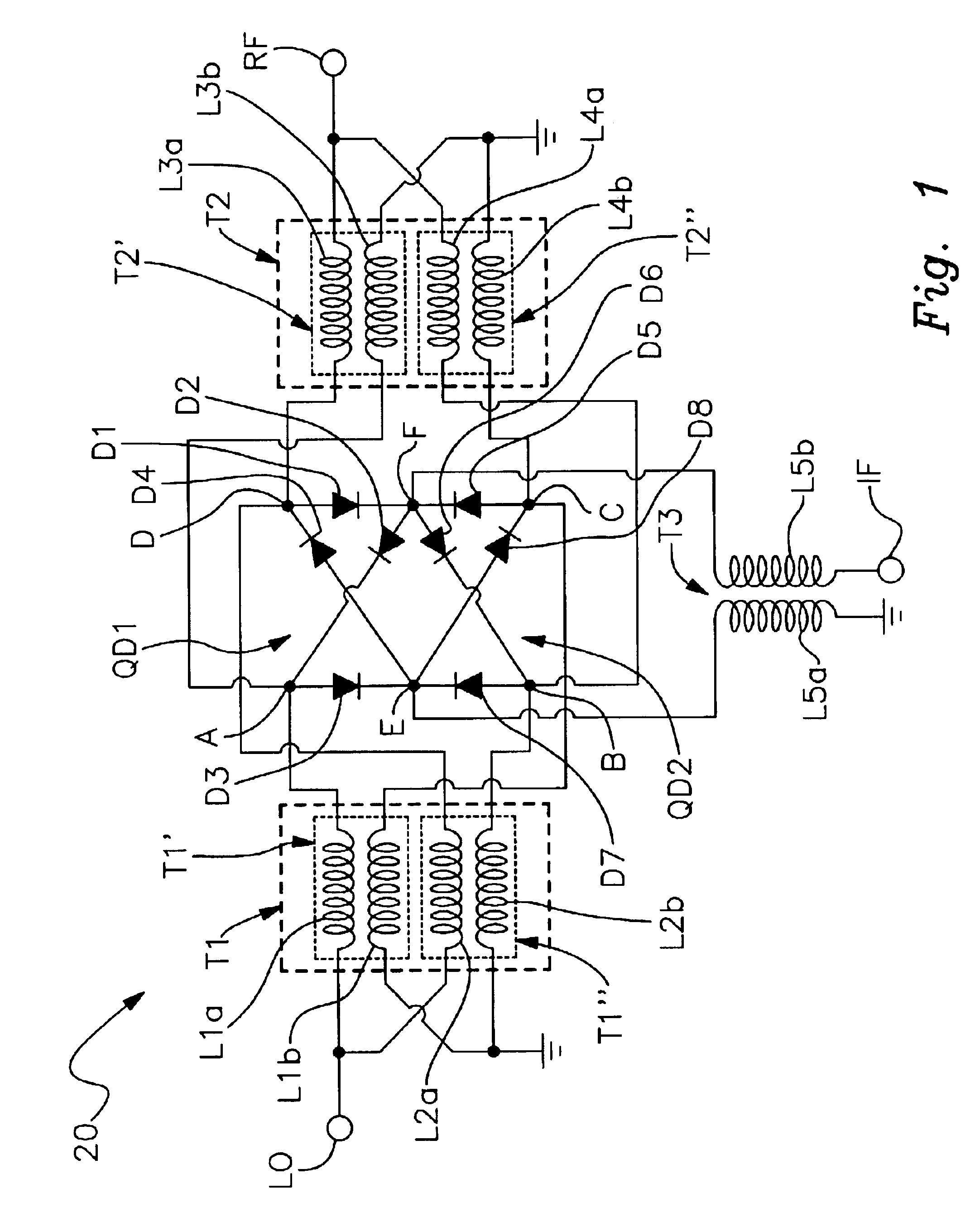 Triple balanced mixer