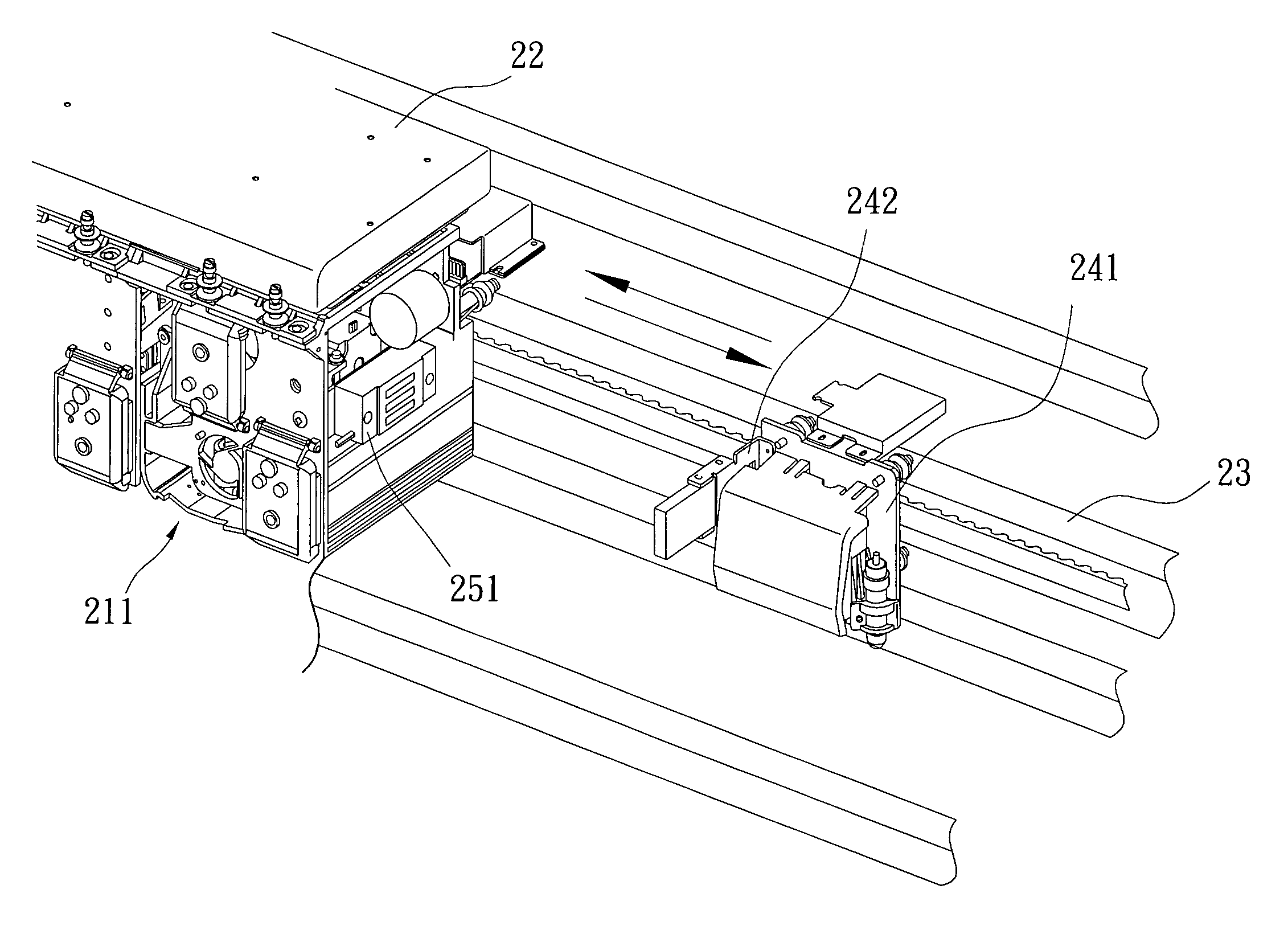 Separable cutting mechanism for printer