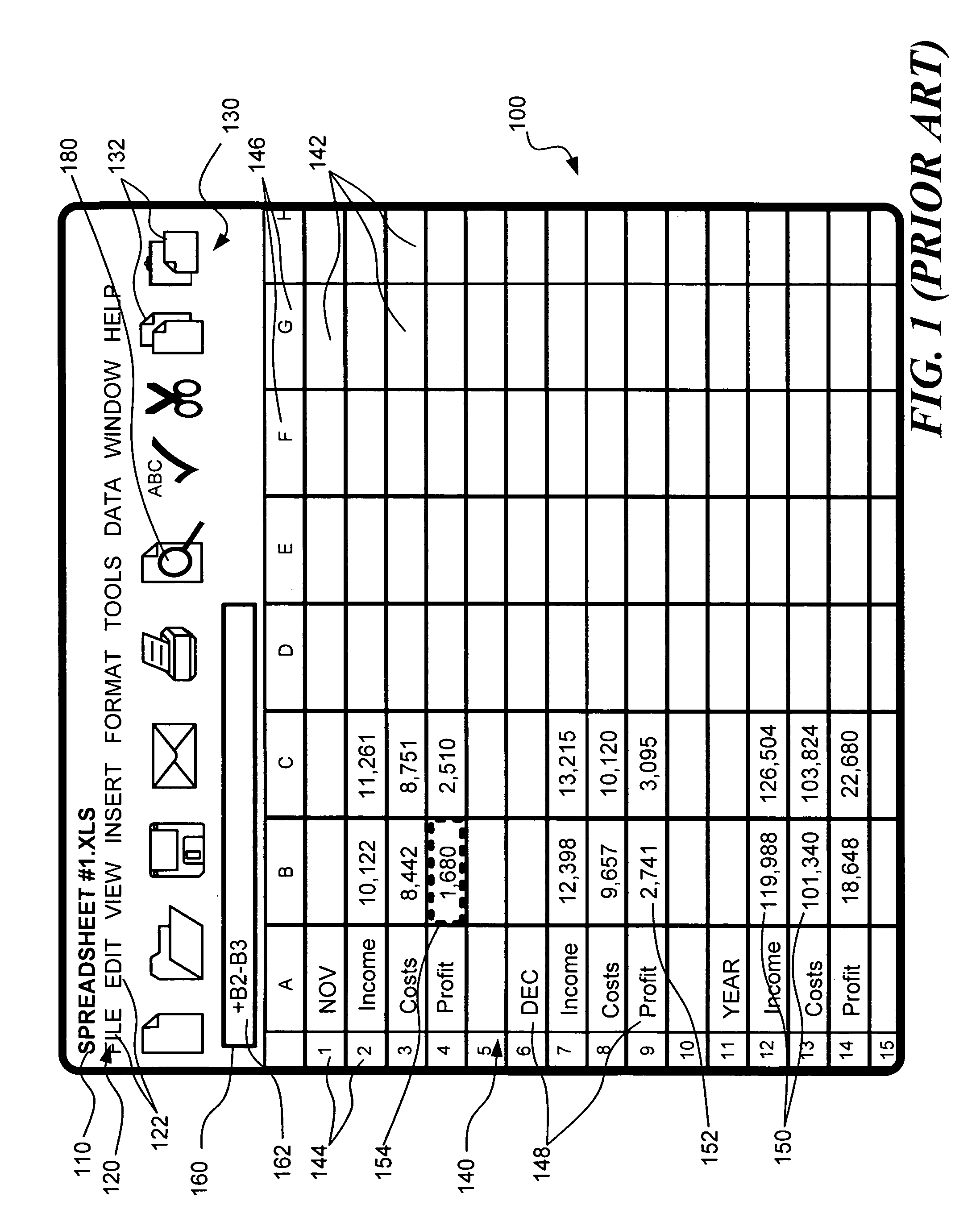 Method and system for presenting editable spreadsheet page layout view