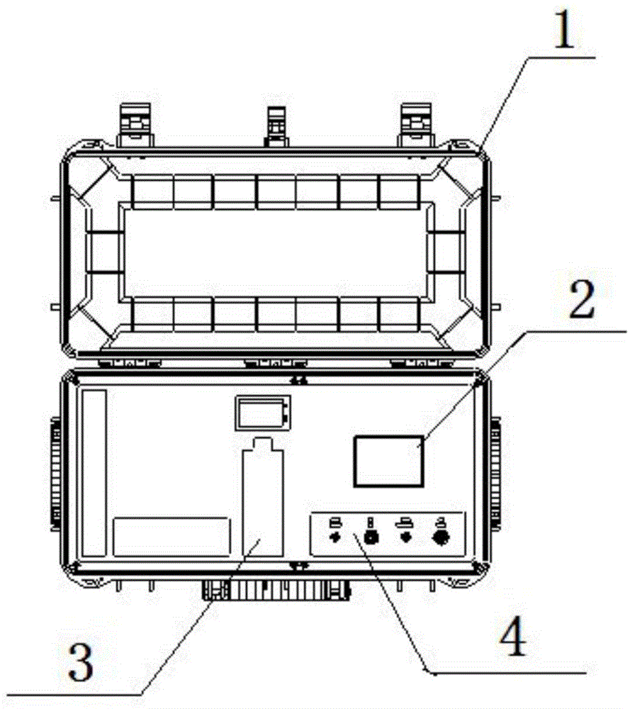 Calibration device of oil gas concentration detector