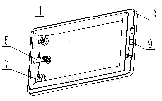 Tool case and truck frame and crane comprising tool case