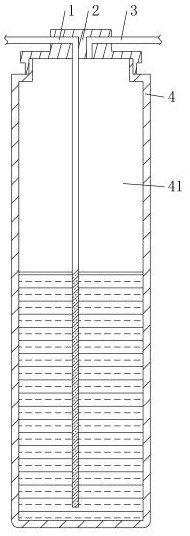 Waterway structure for providing pure water for raw water side of RO membrane filter element