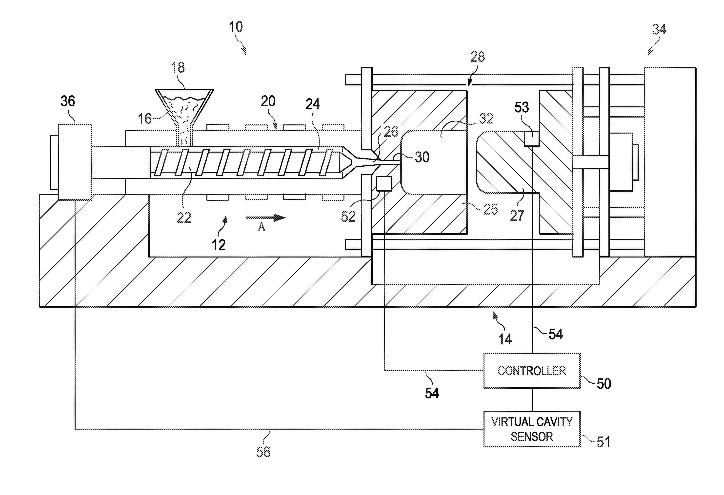 Method of Injection Molding USing One or More Strain Gauges as a Virtual Sensor