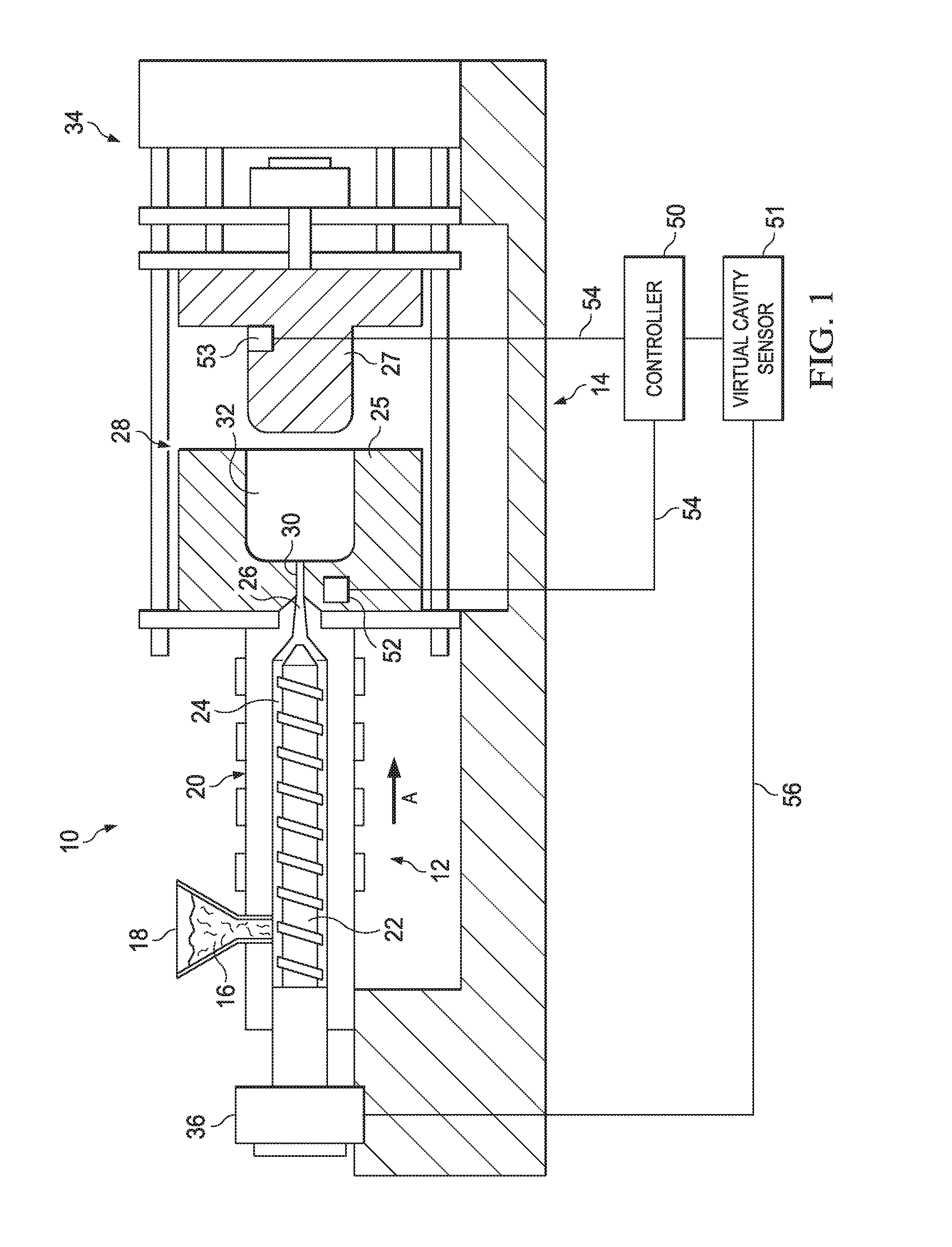 Method of Injection Molding USing One or More Strain Gauges as a Virtual Sensor