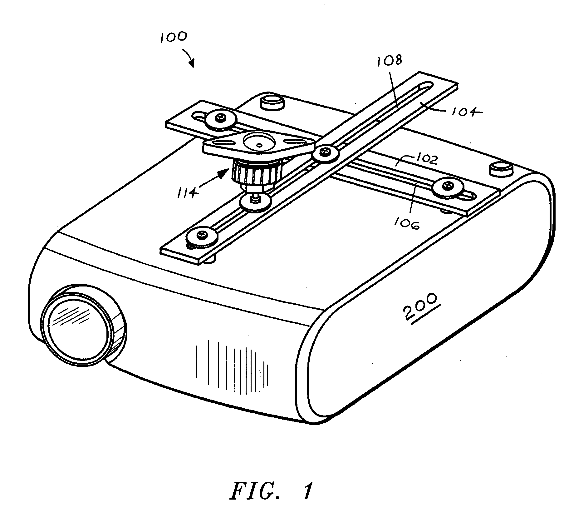 Projection equipment support system