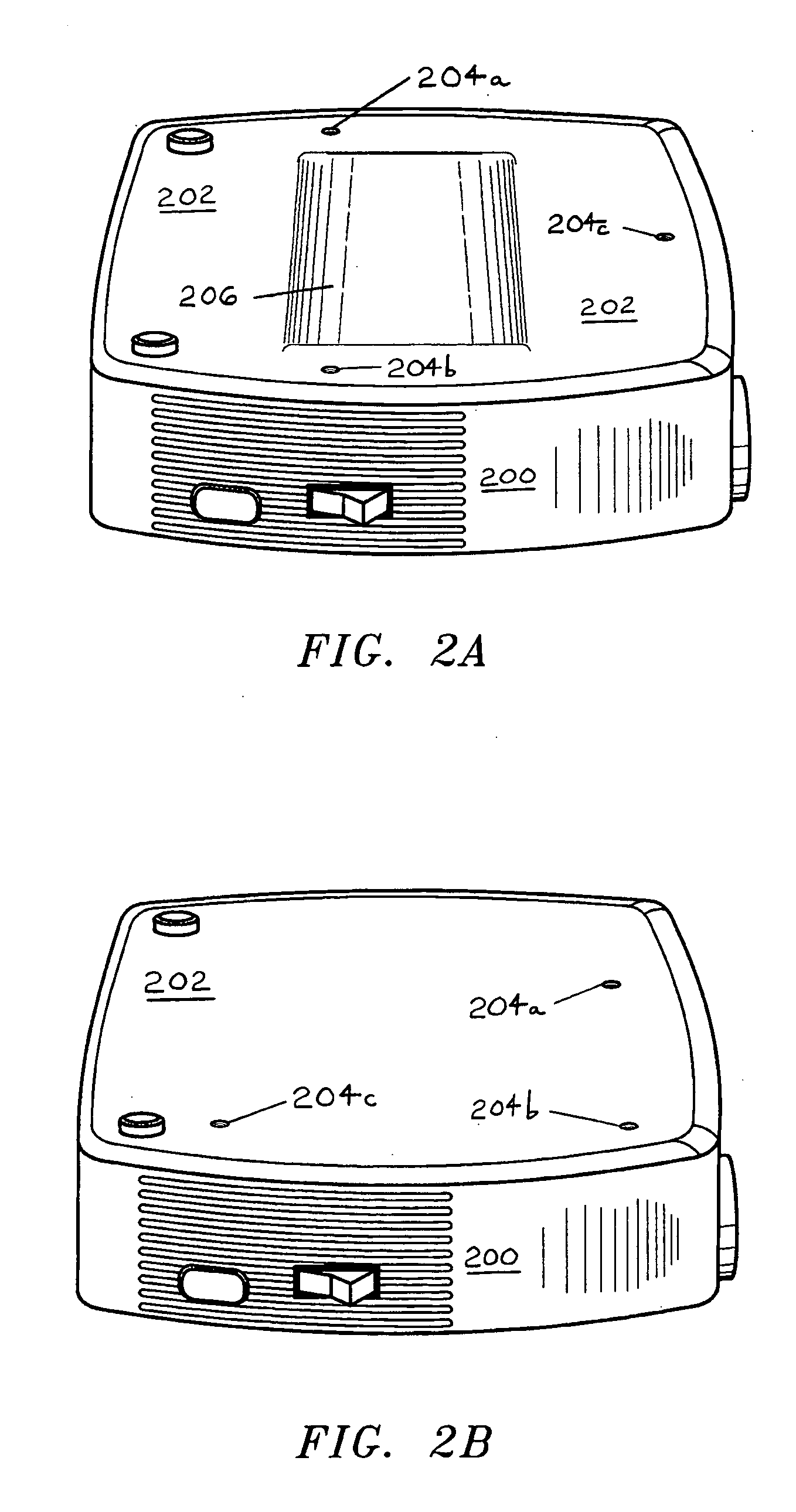 Projection equipment support system