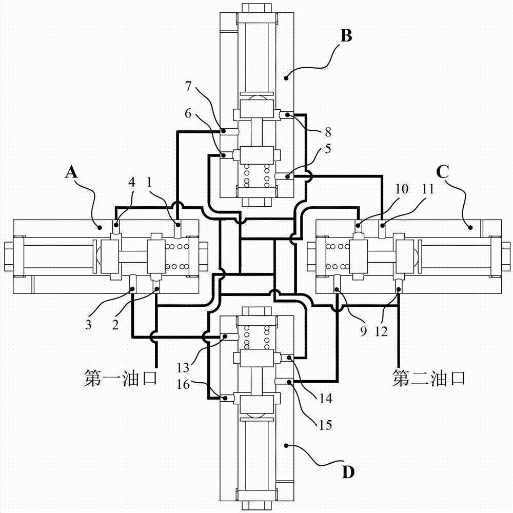 Multi-piezoelectric-drive circulation active distribution pump