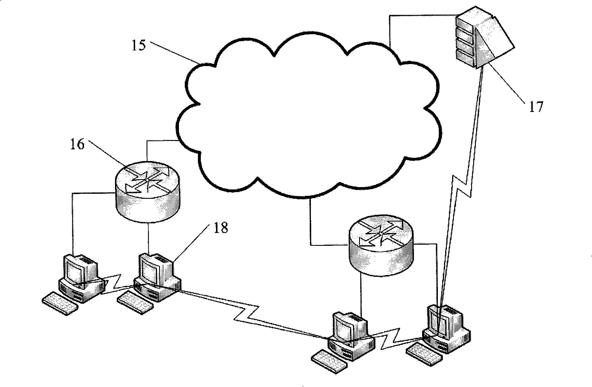 User VCR operation method and stream medium distributing based on video dividing technique