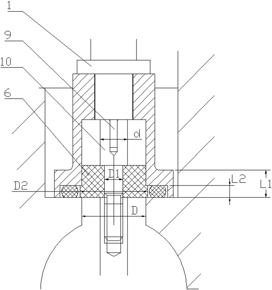 L waveband non-contact small axial size rotating hinge and realization method for the same