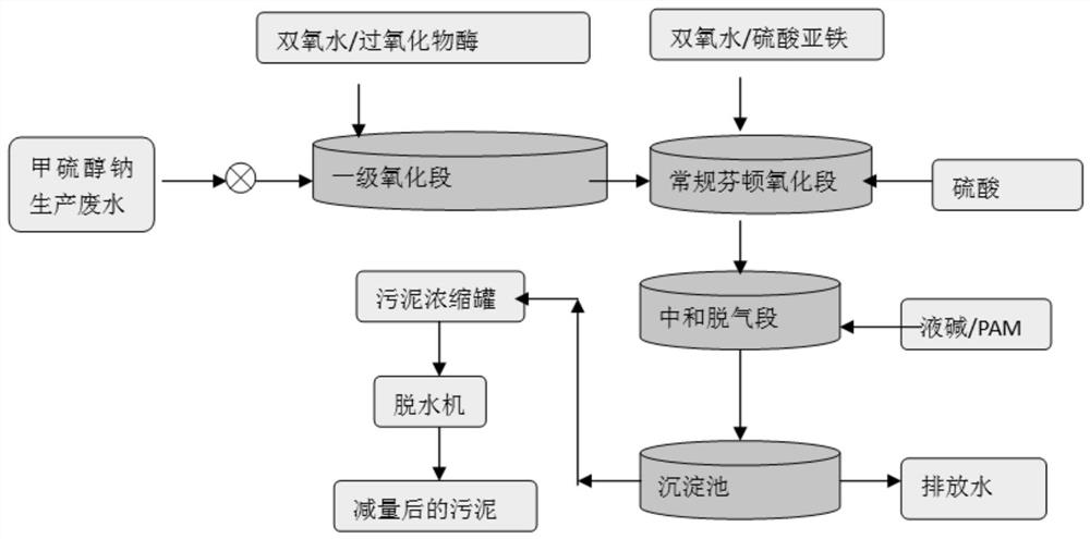 Enzyme treatment process for organic wastewater containing mercaptans and sulfides