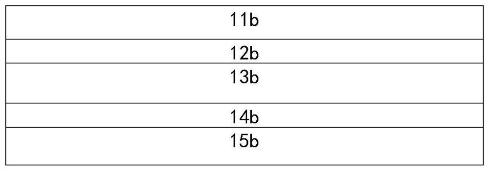 A laminated structure of a double-sided component, its preparation method, and a double-sided component