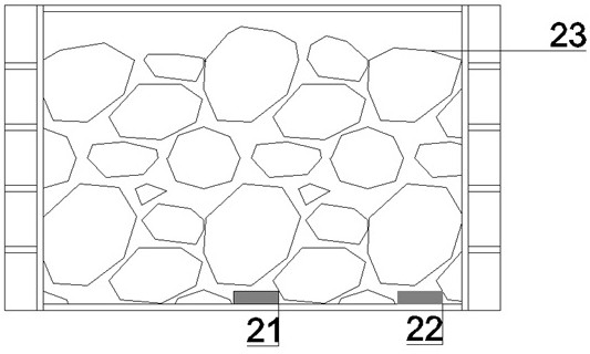 Model test device and test method for water-rich fractured rock stratum flowing water grouting reinforcement