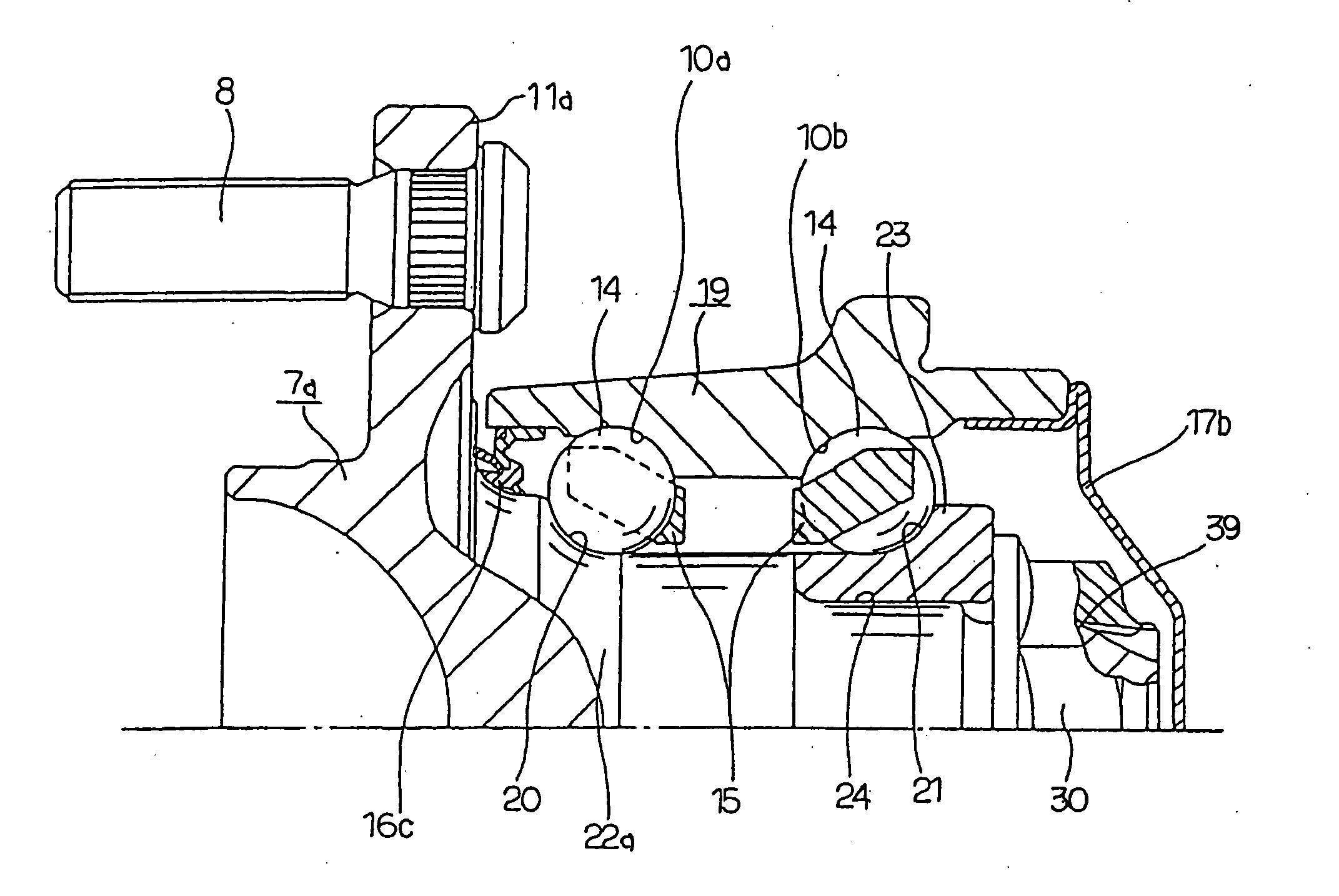 Rolling bearing unit for supporting wheel