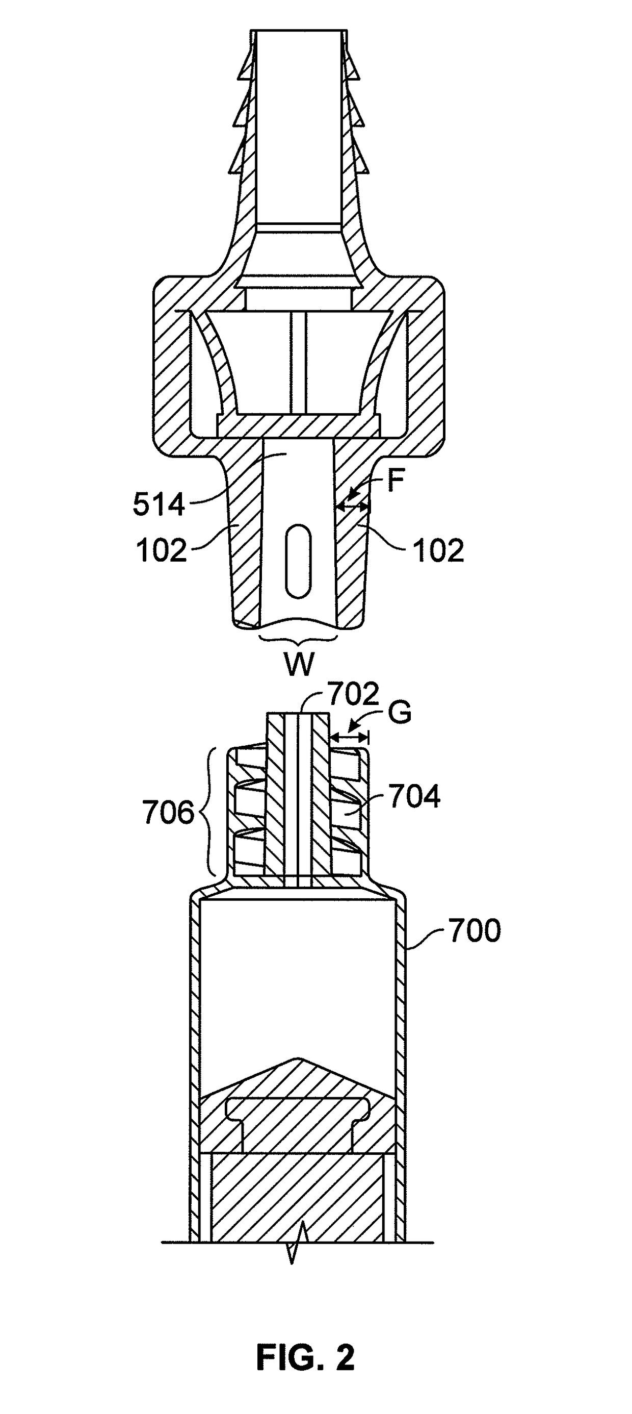 Valved enteral administration assembly