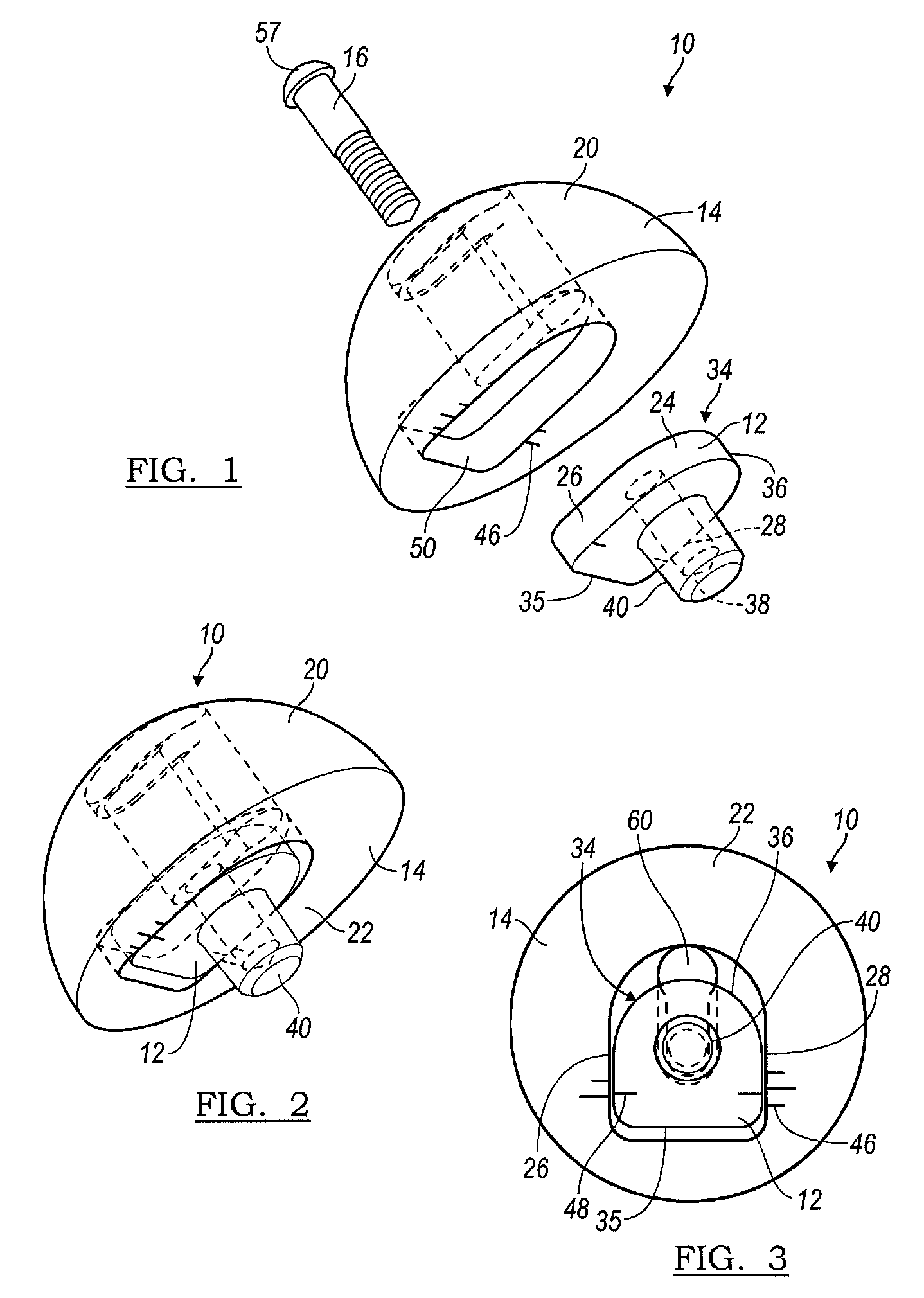 Method and apparatus for trialing a modular humeral head