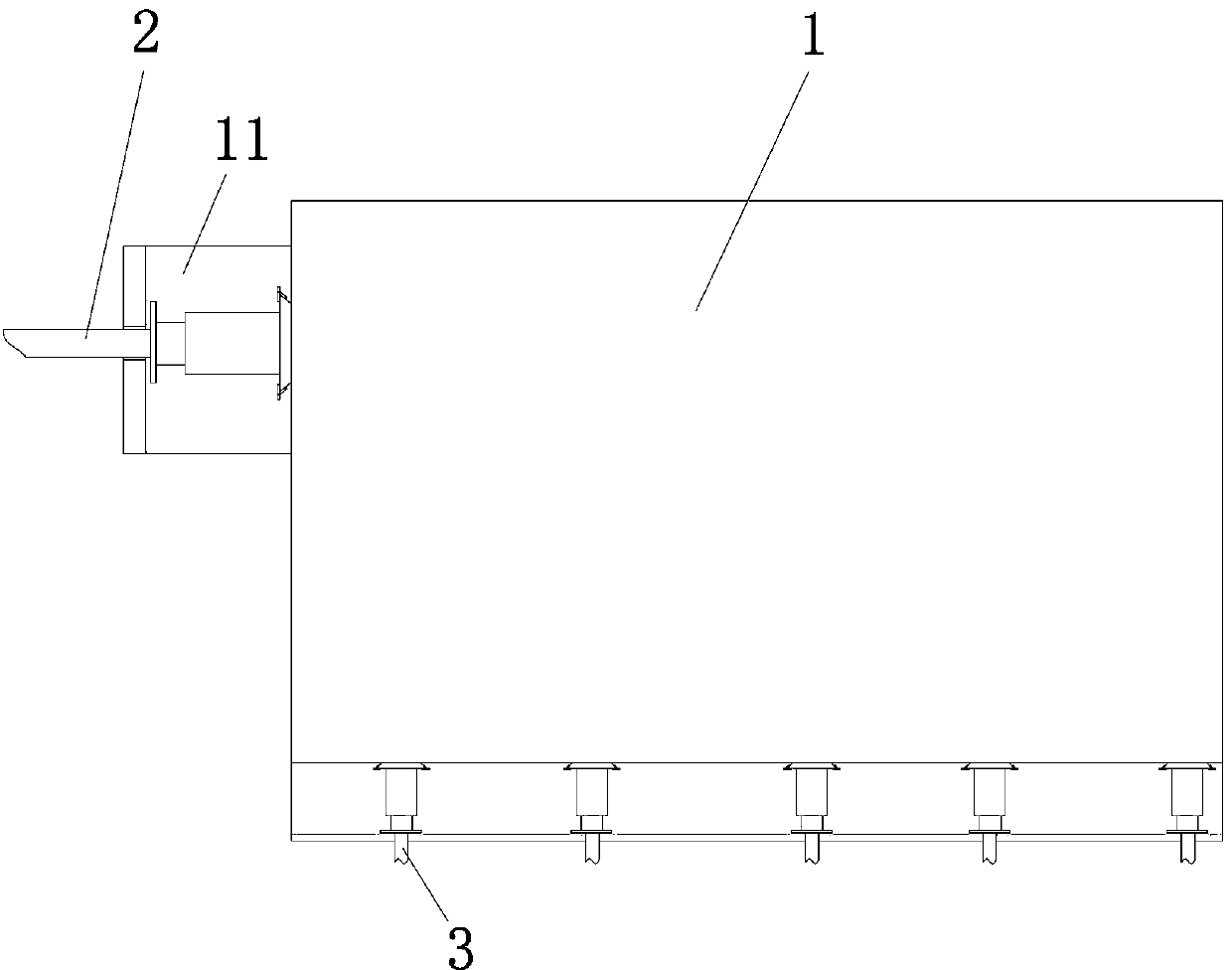 Cold and hot gas gathering and distributing structure capable of achieving indoor temperature control