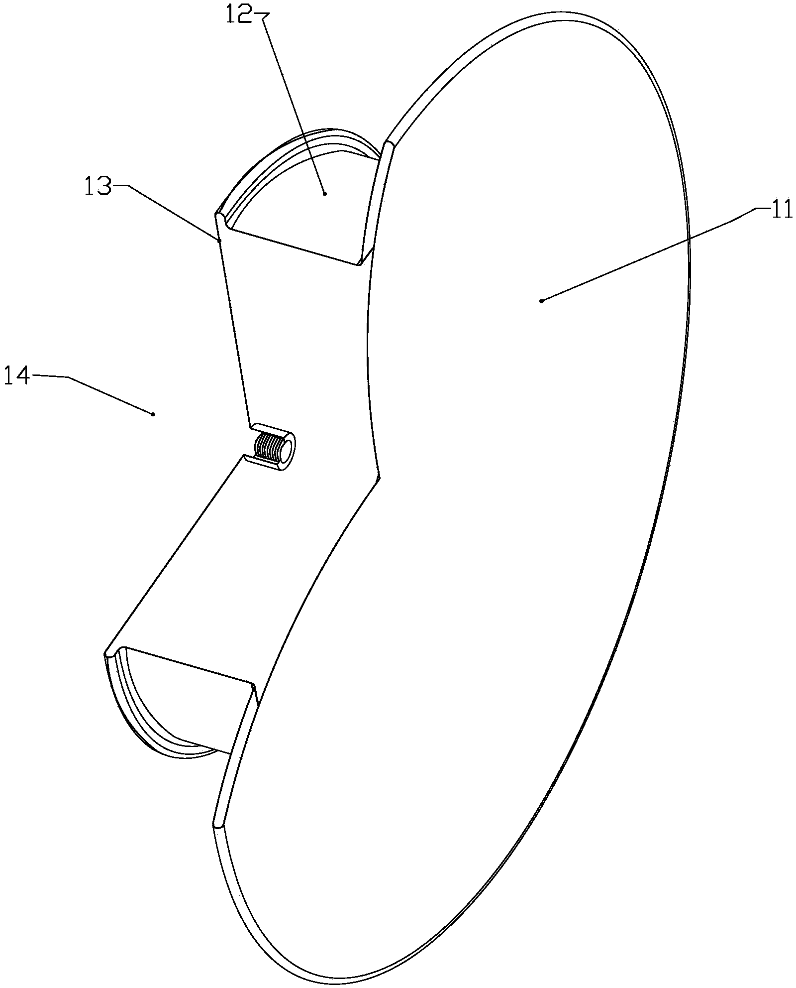 Occluder for rupture of aortic sinusal aneurysm