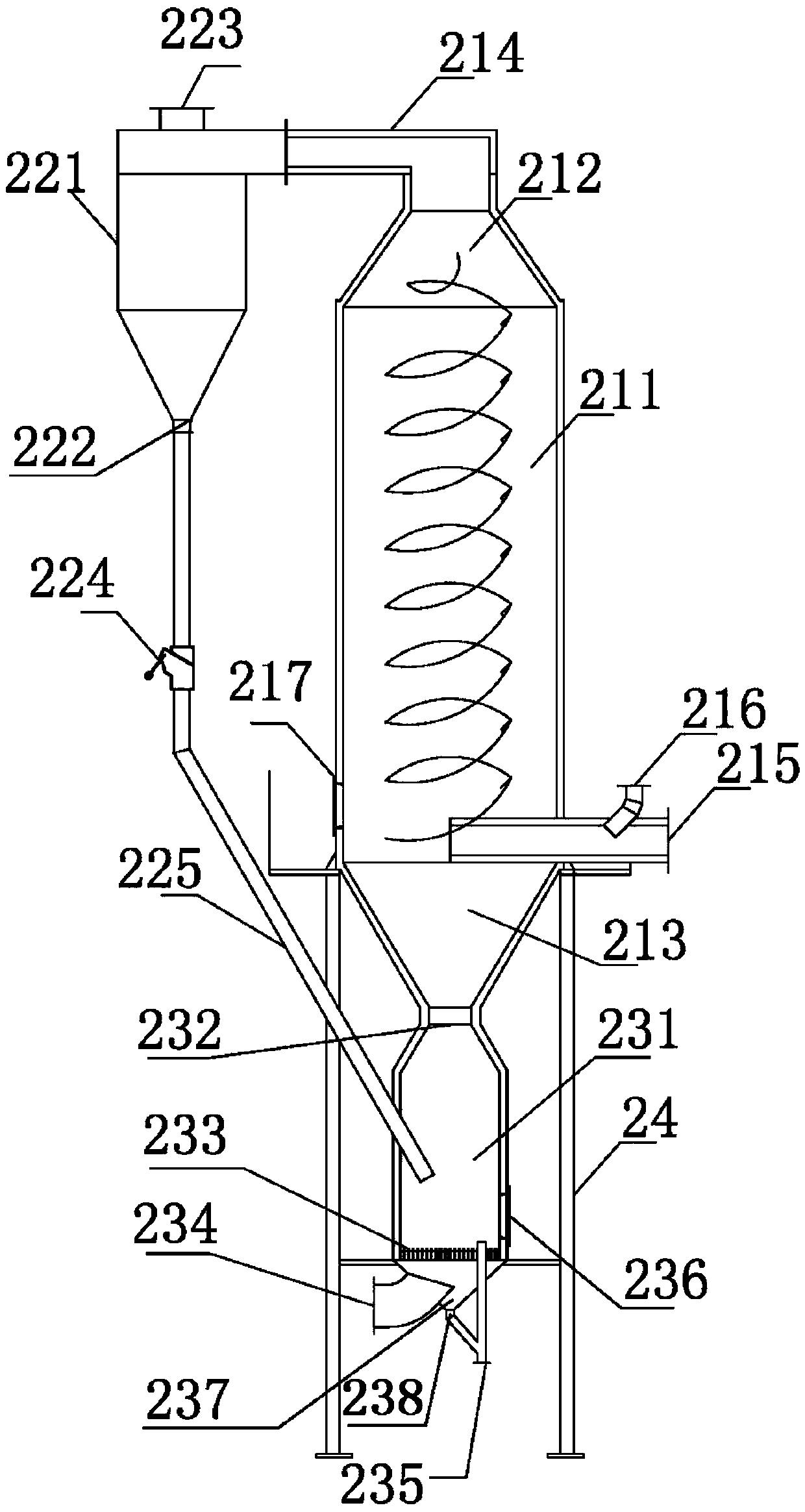 System and method for treating overhauling slag of aluminum cell by cement kiln bypass incinerating