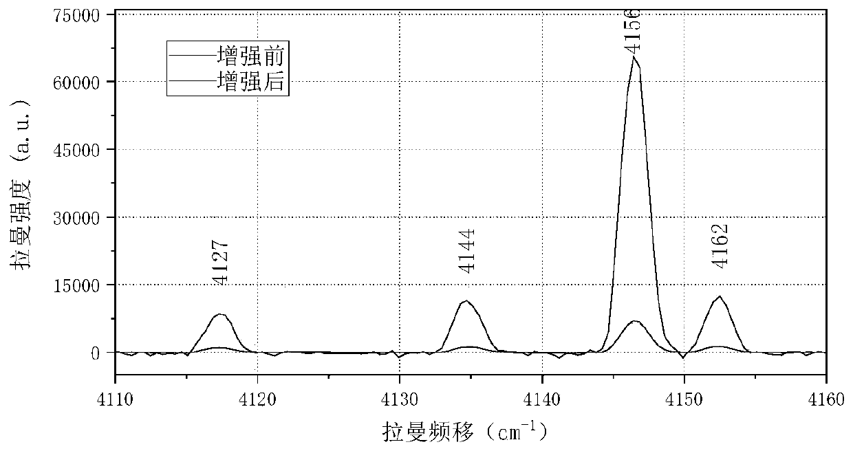 On-line monitoring device for fault gas in transformer oil based on fiber enhancement