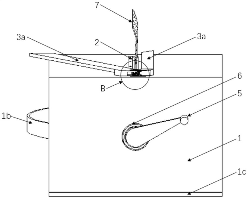 Fiber fabric extraction box for glass fiber reinforced plastic hand lay-up molding