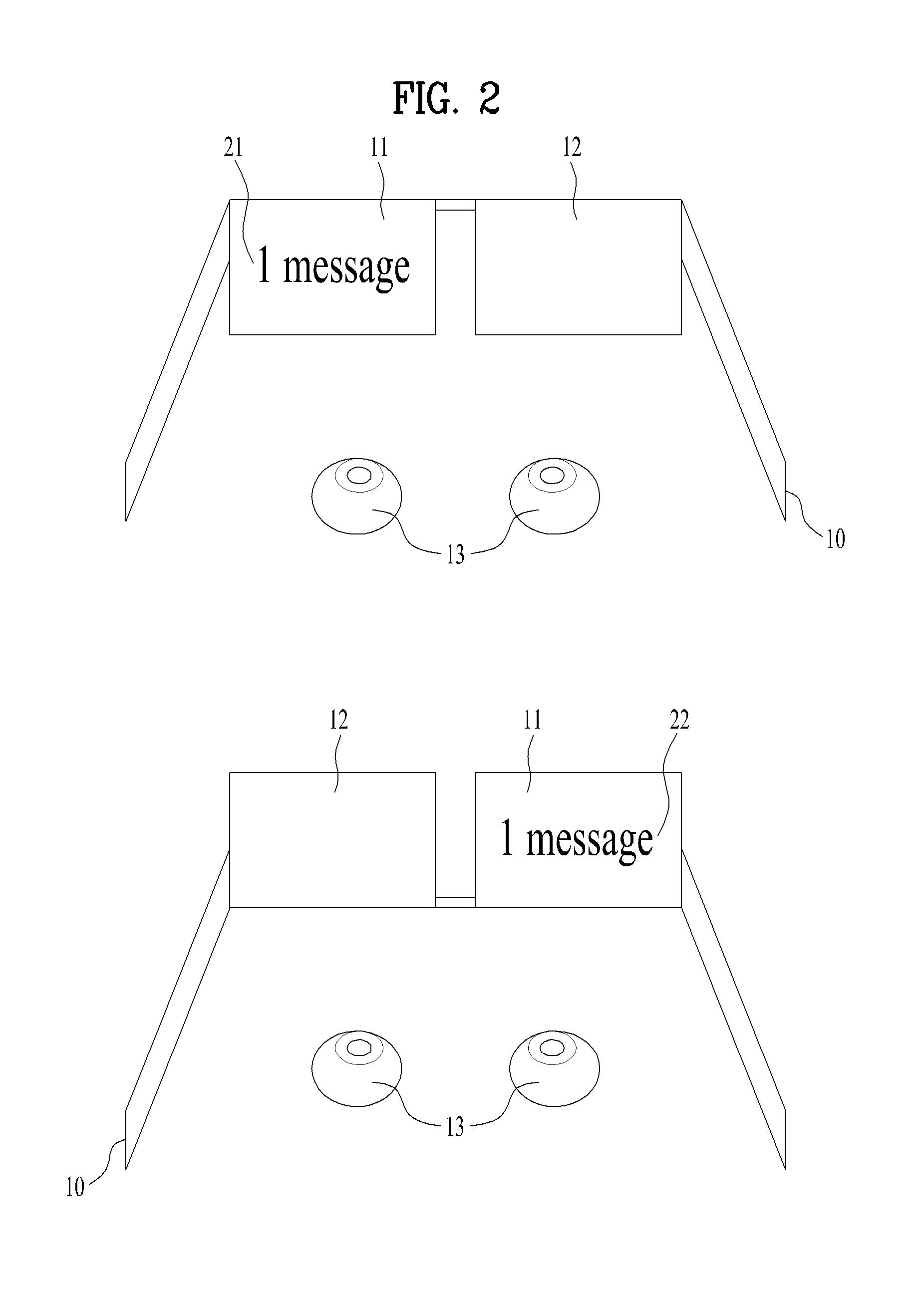 Head mounted display device including multiple user interface formats and method of controlling therefor