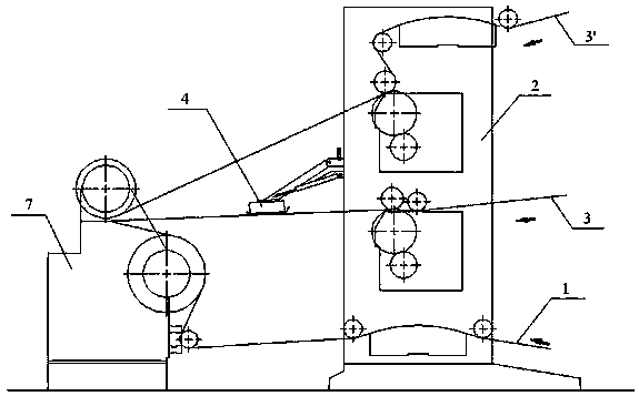 Heating method and device before corrugated paperboard adhesion