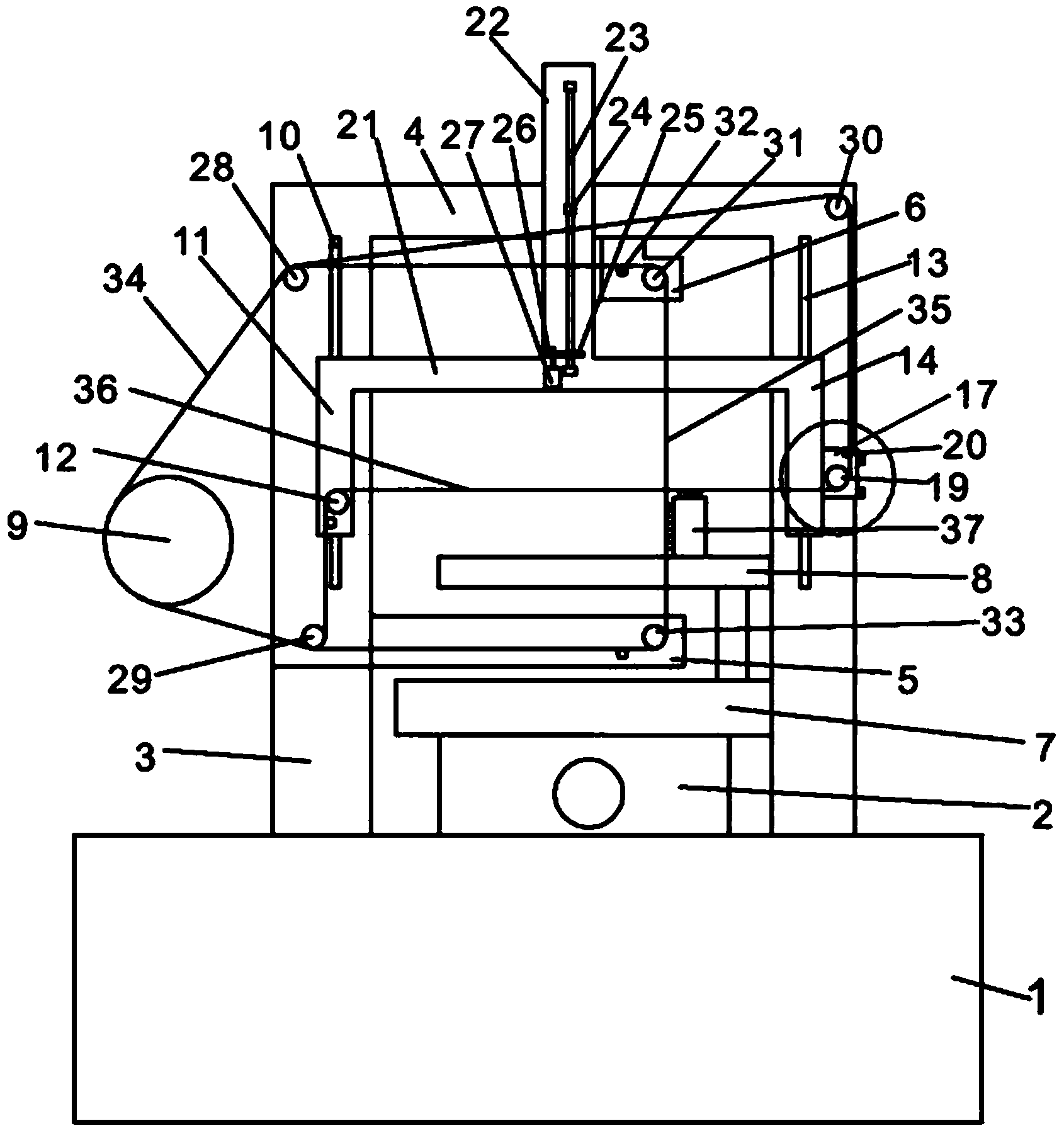 Three-dimensional numerical control electric spark linear cutting machine tool