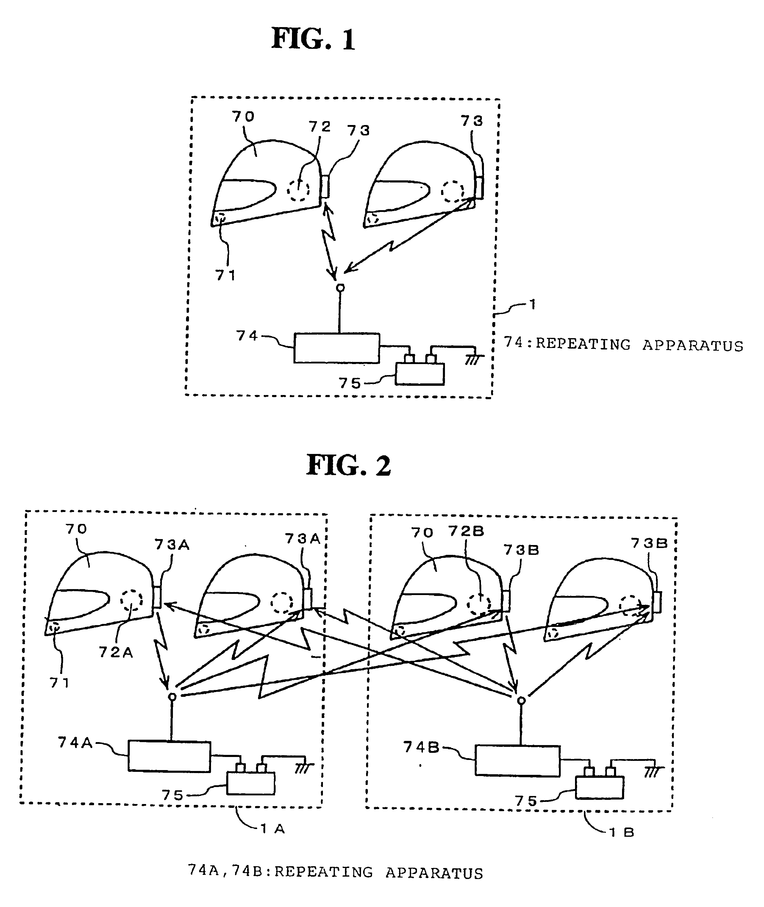 Radio communication system for vehicle