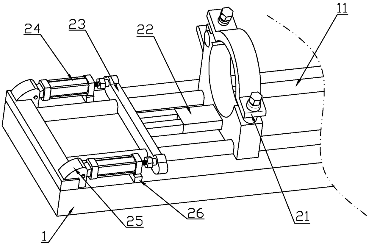 Hot melting and butt joint equipment of plastic pipeline