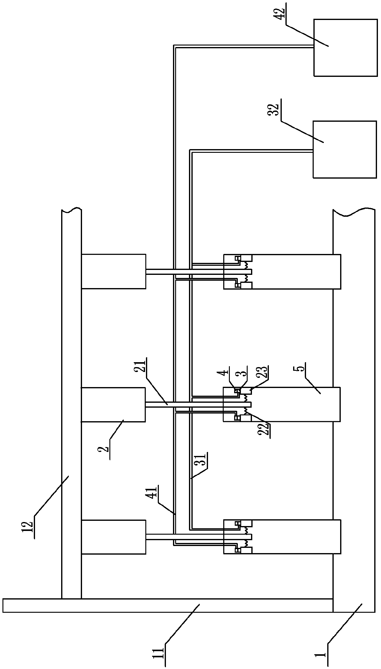 System for treating rust on inner walls of tube parts in batches