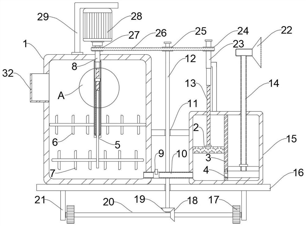 Building mortar stirring and spraying equipment for constructional engineering