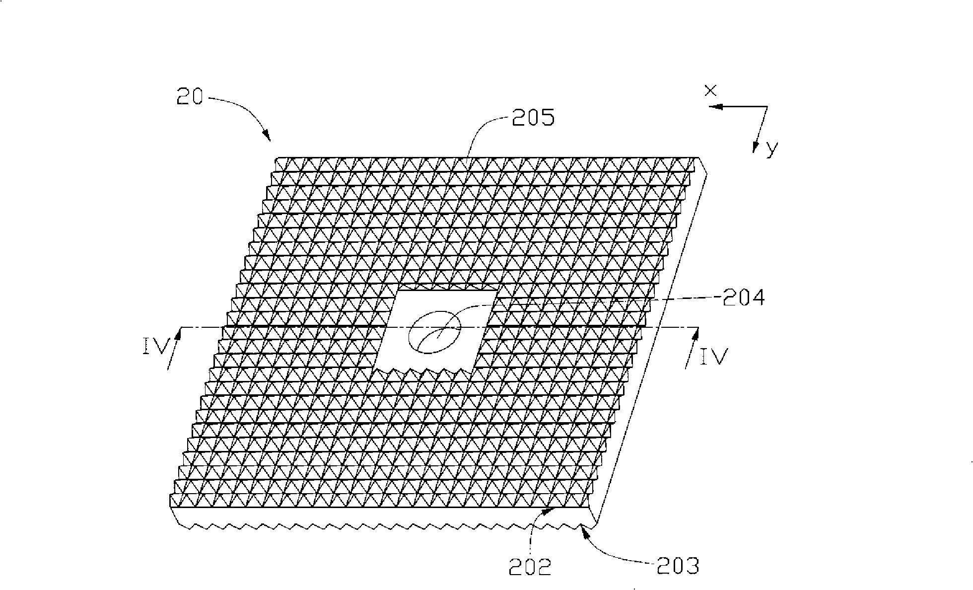 Back light module unit and optical panel thereof