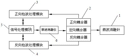 A microwave ablation therapy instrument based on microwave power detection and protection of microwave ablation needles